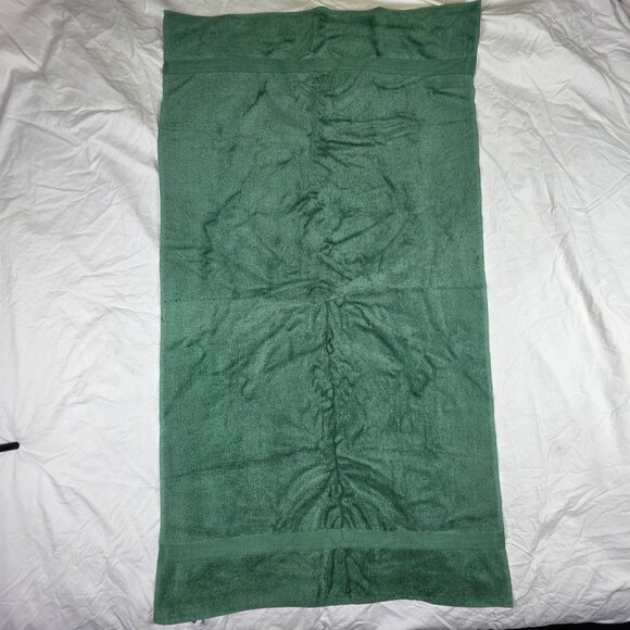 Vintage Grand Patrician Bath Towel Green Egyptian Cotton Made In USA Summer Out - Picture 2 of 8